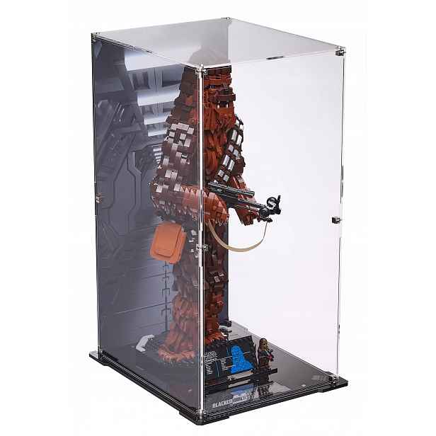 Vitrína s pozadím Blacked Brick pro Lego Star Wars 75371 Chewbacca