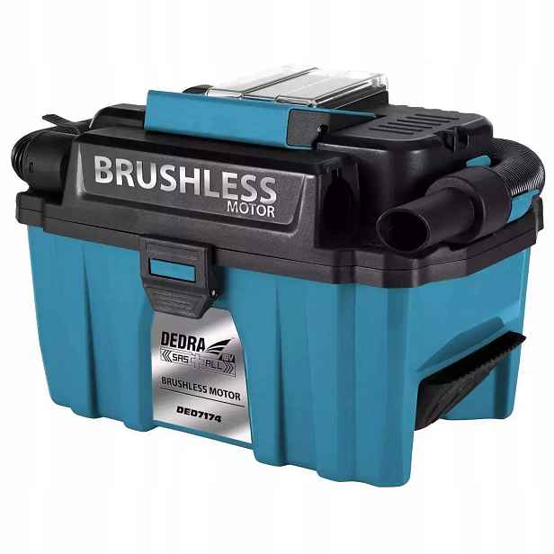 Vysavač kufříkový vysavač na baterie 18V Dedra DED7174 10L Vyfukování