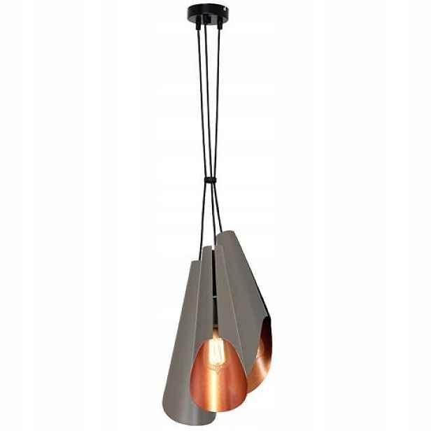 Lustr Stropní Svítidlo Zwis Calyx III Grey/Gold Luminex