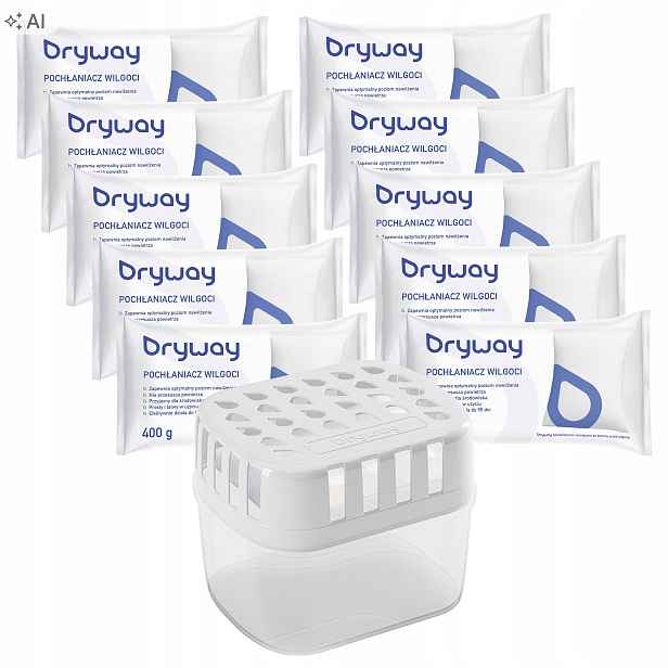 Dryway pohlcovač vlhkosti 10 x náplň 400 g odvlhčovač vzduchu