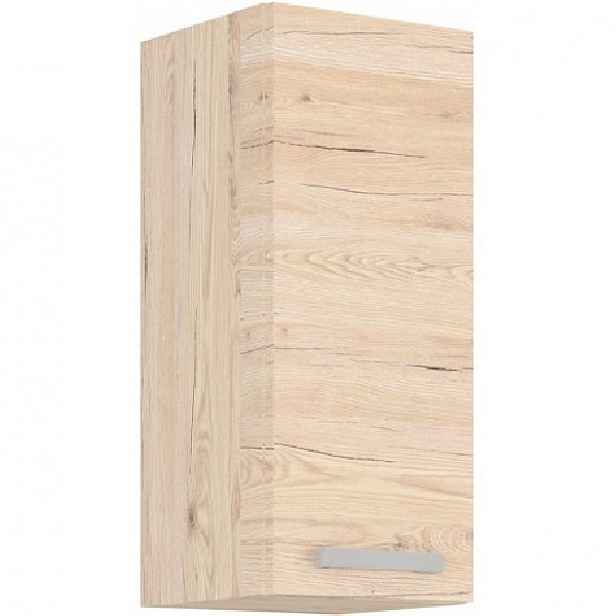 Horní kuchyňská skříňka BERIT - šířka 30 cm, dub bordeaux