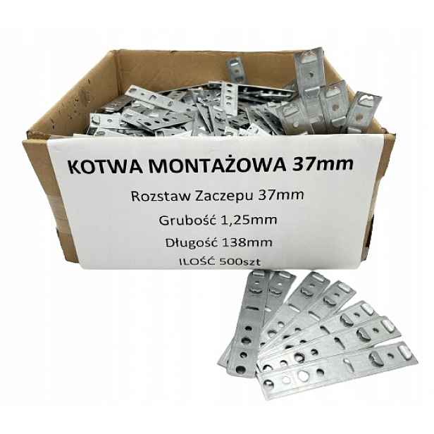 Kotvy pro montáž oken Drutex Aluplast 37 mm 500 ks