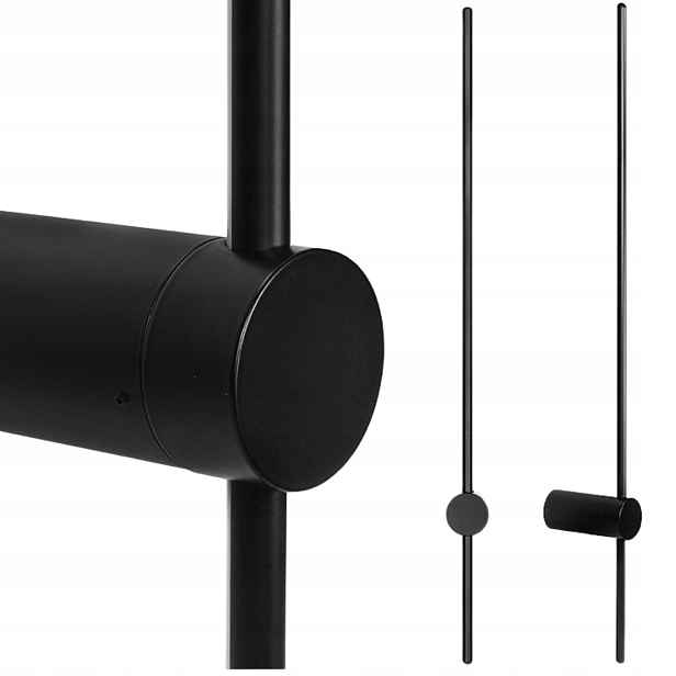 Moderní nástěnná lampa Loft Slim Černá Minimalistická Led 100 cm