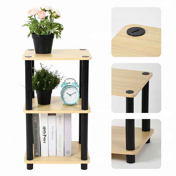 Modulární Regálový Sloupek Do Obývacího Pokoje, Předsíně, Ložnice, 3 Úrovně, 78 CM