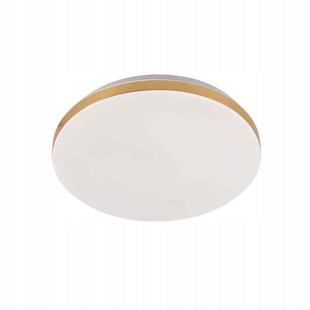 Stropní Svítidlo Stropní Babylon Kulatý 33 cm Zlatý 18W Led Barva Neutrální 4000K