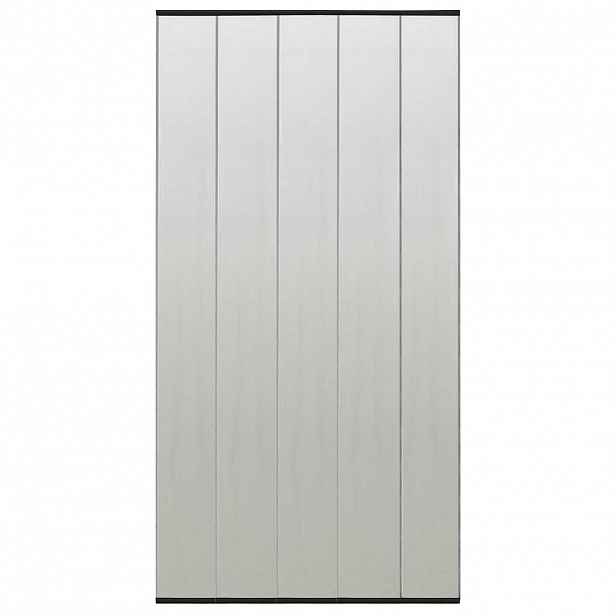vidaXL Dveřní síť proti hmyzu s 5dílným závěsem černá 120 x 240 cm