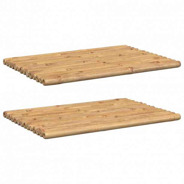 vidaXL Koupelnové předložky 2 ks 70 x 50 cm bambus
