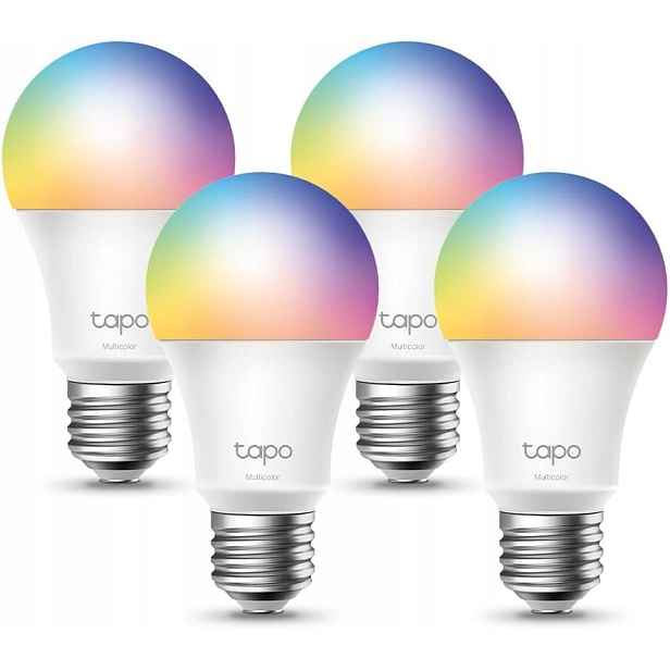 Led Žárovka E27 Wifi Rgb Sada 4 Ks Regulace Jasu Barev Smart App