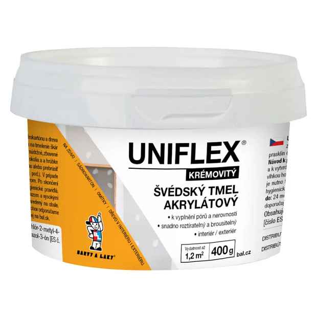 Uniflex akrylátový švédský tmel 400 g