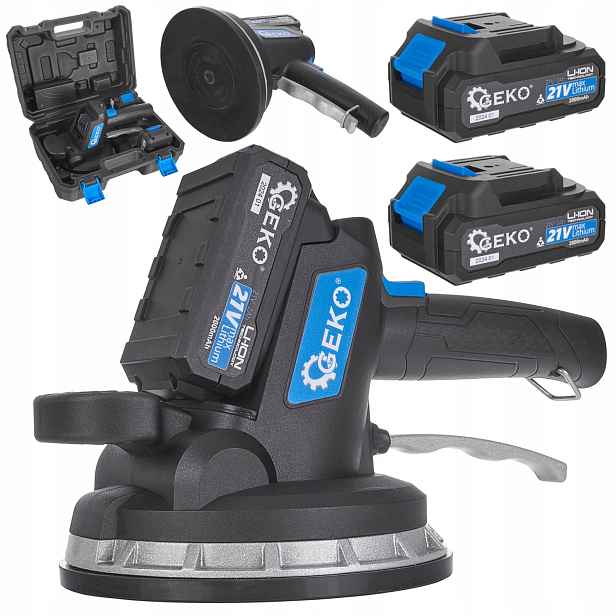 Vibrátor pro vyrovnávání dlaždic Geko G80673 2 Akumulátory Sada Napájecího Zdroje