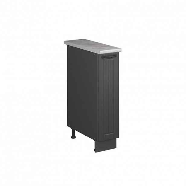 Vicco LÉKÁRNIČKOVÁ SKŘÍŇKA Fame-Line, Tmavě šedá/Antracit, 20 cm, PD Mramor