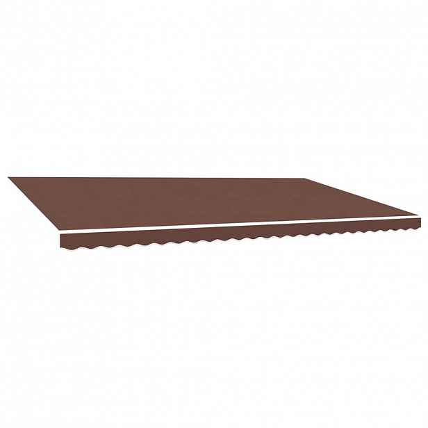 vidaXL Náhradní plachta na markýzu hnědá 600 x 350 cm polyesterová