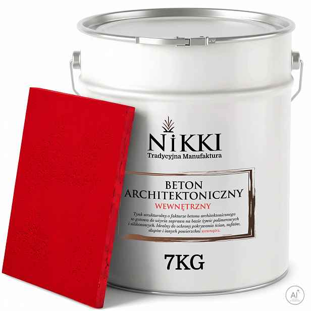 Dekorativní omítka s Betonu strukturou, vnitřní, 7 kg, červená, ohnivá, H3616