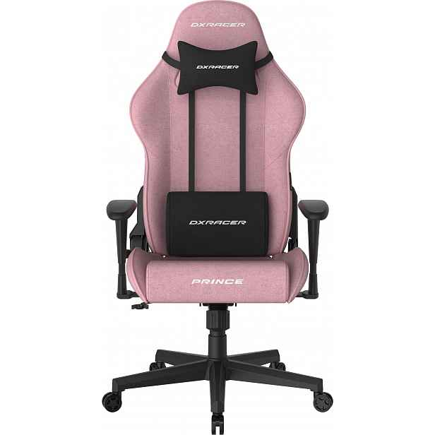 Herní židle DXRacer PRINCE růžová, látková