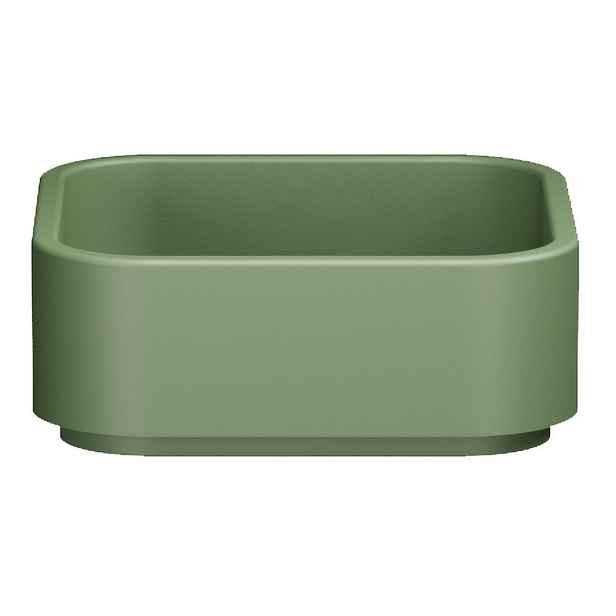 Kerasan HAKO keramické umyvadlo na desku 40x40cm, verde mat