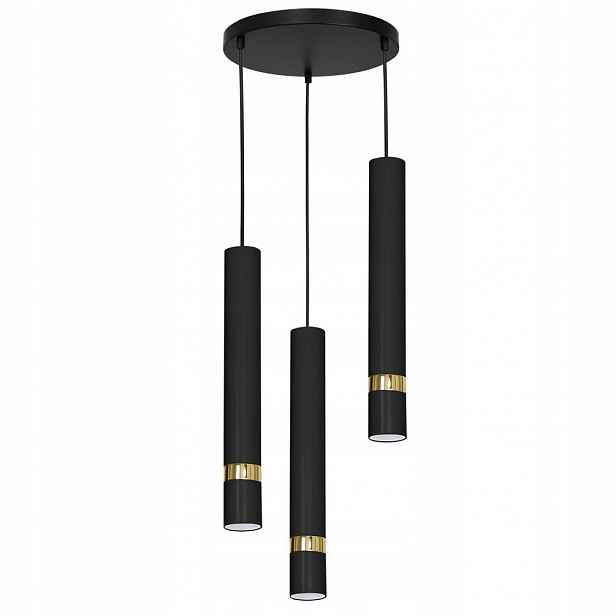 Trojitá závěsná trubková lampa na kruhu Reno 5171 Luminex