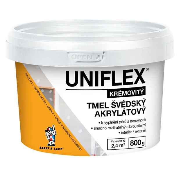 Uniflex akrylátový švédský tmel 800 g