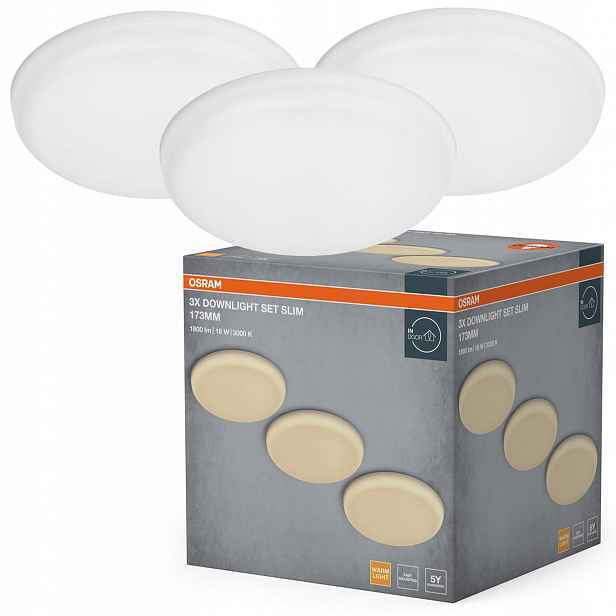 3x Podomítkové stropní svítidlo Halogenové Led Spot Pohyblivé 18W 1400lm 3000K
