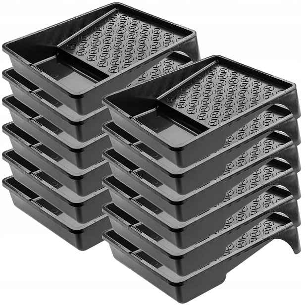 Malířská Kuweta Velká 255x330 mm Na Váleček Na Barvu Váleček Set Černá 12 Ks