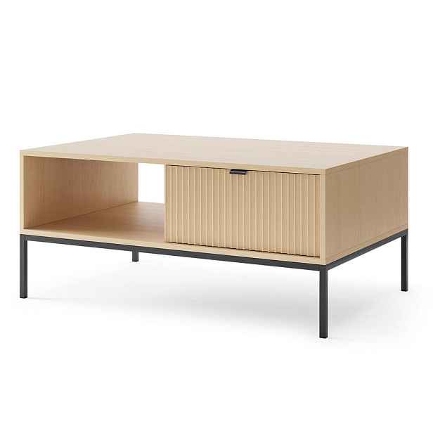 MASSENO KONFERENČNÍ STOLEK STELLARE, 104 cm, dekor dub