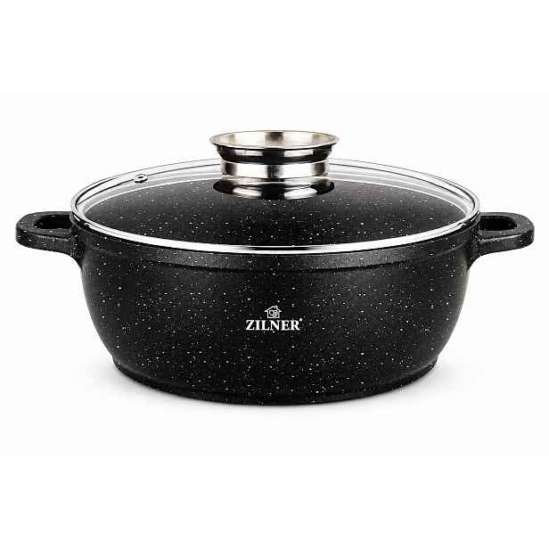Nízký Hrnec s poklicí 4,1 l 28 cm Zilner
