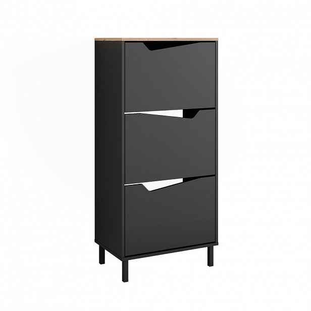 Vicco BOTNÍK NA BOTY Marelle Antracit/Artisan 60 x 129.5 cm se 3 přihrádkami