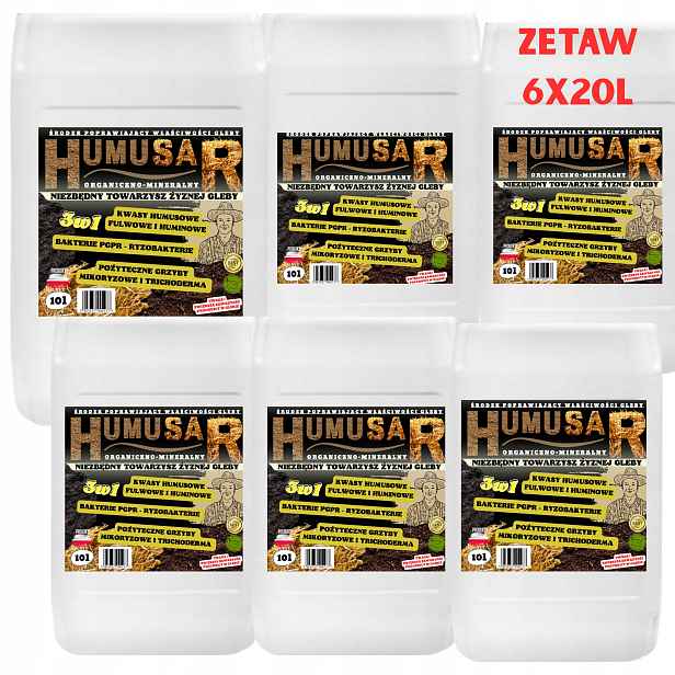 Bakterie A Huminové Kyseliny Půdní Hnojivo Humusar Rozklad Slámy 120L 12ha