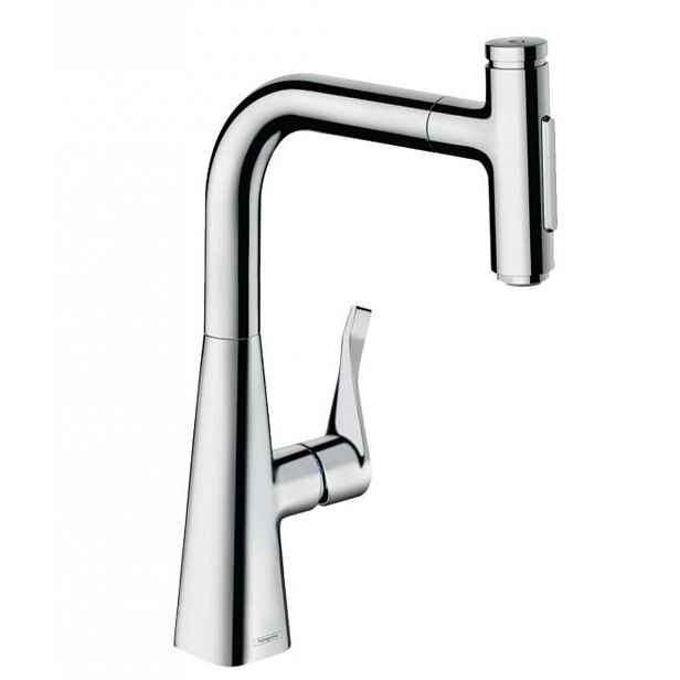 Hansgrohe M71 - Dřezová baterie M7117-H240 s výsuvnou sprškou, sBOX, chrom 73817000