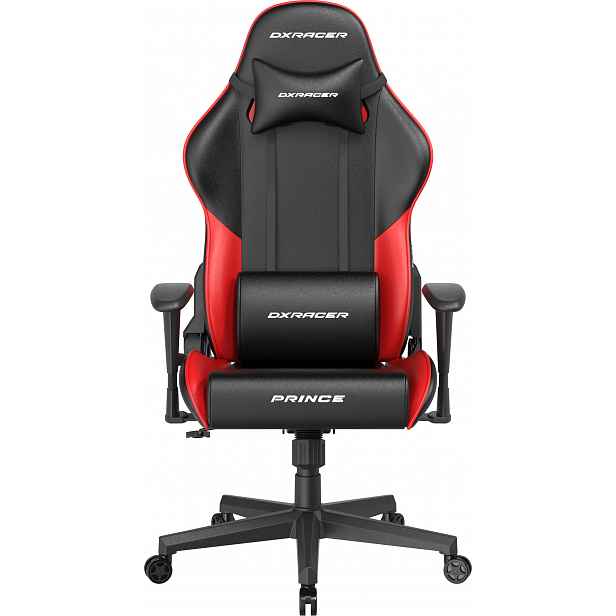 Herní židle DXRacer PRINCE černo-červená, koženka