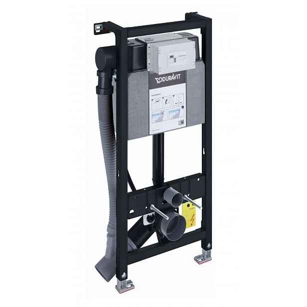Duravit DuraSystem - Předstěnová instalace pro závěsné WC, 115 cm, odsávání zápachu, hygienické splachování WD1014000000