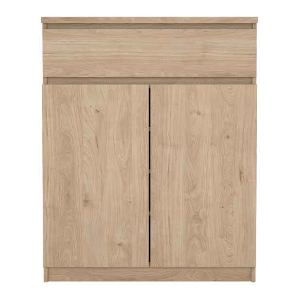 Komoda v dekoru dubu v přírodní barvě 80x100x40 cm Naia – Tvilum