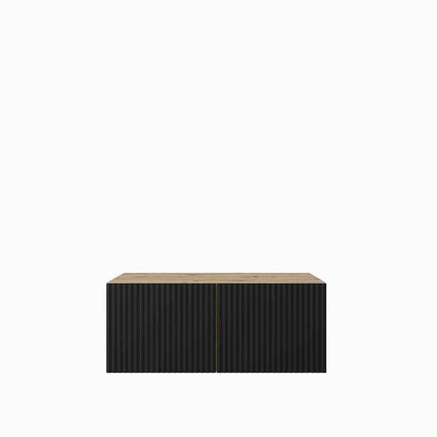 MASSENO ZÁVĚSNÝ TV STOLEK VAREN, 100/41/40 cm, dub Artisan