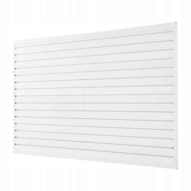 Pvc nástěnný panel 240 x 122,5 cm s příslušenstvím, bílý pro garáž a výstavu