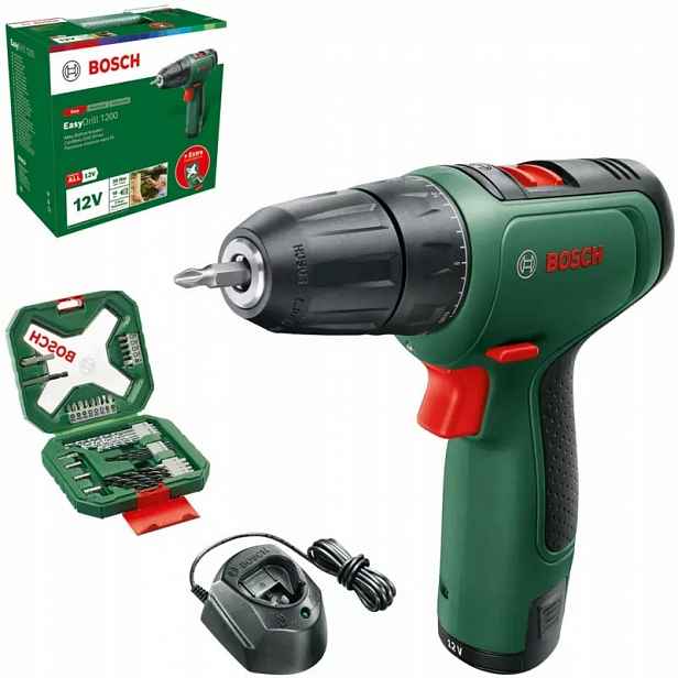 Akumulátorová Aku Vrtačka Bosch EasyDrill 12V se sadou XLine 34