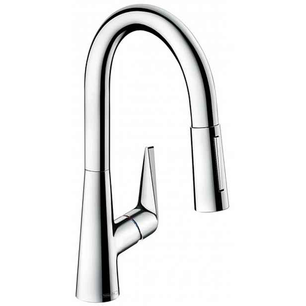 Hansgrohe Talis M51 - Dřezová baterie M5116-H160 s výsuvnou sprškou, sBOX, chrom 73850000