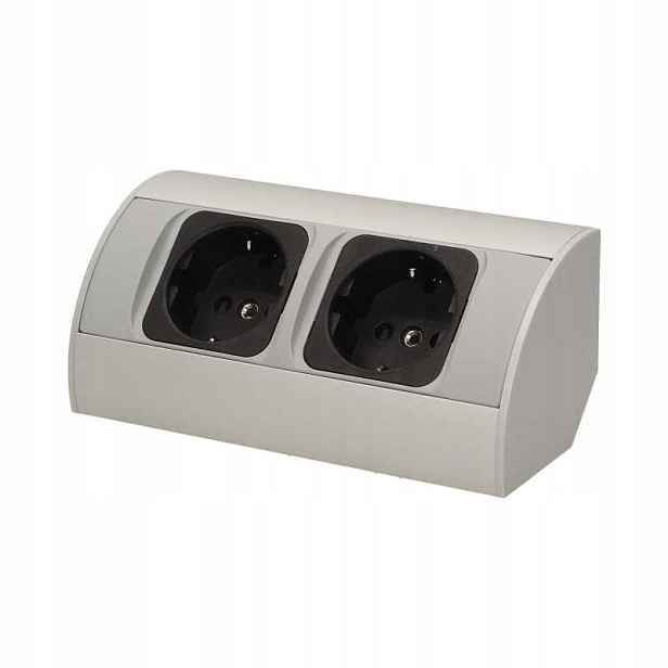 Podskříňová nábytková zásuvka 2x2P+Z Schuko OR-AE-1303/G(GS) Orno