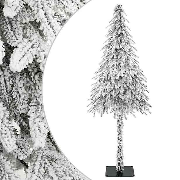 vidaXL Umělý vánoční stromeček Bílá 76 x 76 x 180 cm Polyethylen a kov