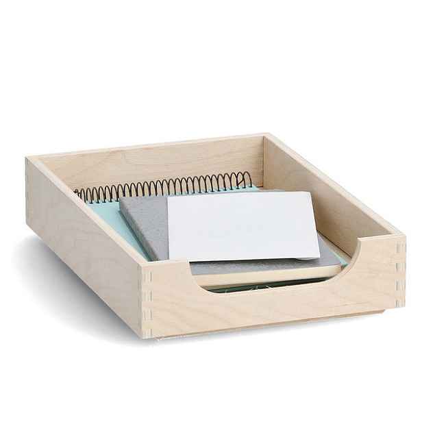 Zeller Present Dřevěný pořadač na dokumenty, organizér FILE TRAY