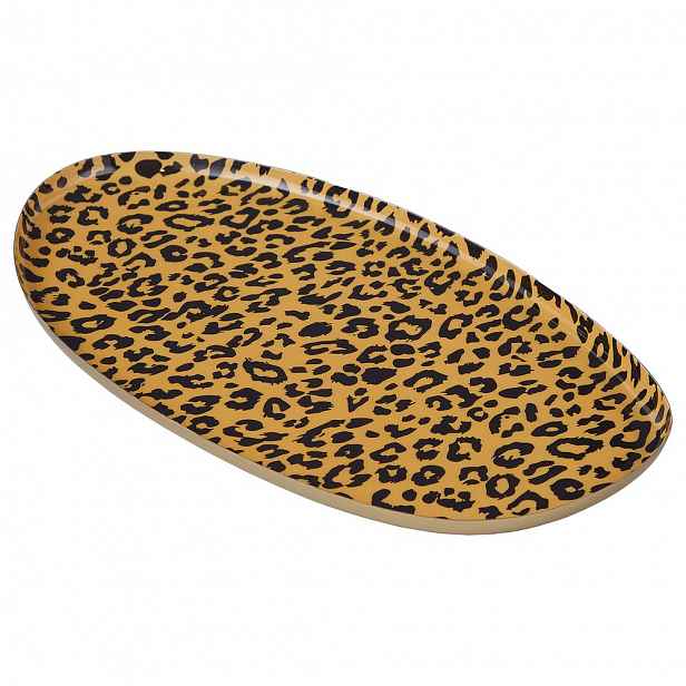 Butlers MONTEVERDE Dekorační podnos leopard 37 x 21 cm