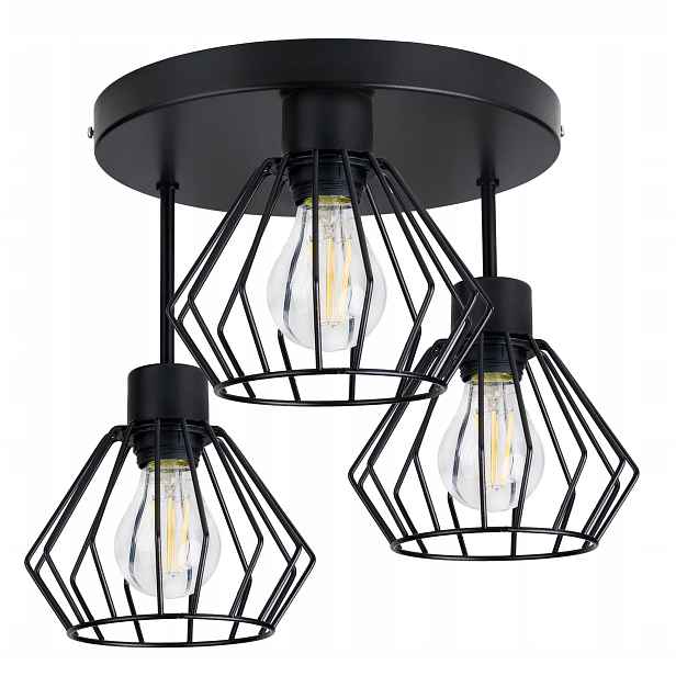 Lampa stropní svítidlo Stropní Lustr loft Brylant Drát S