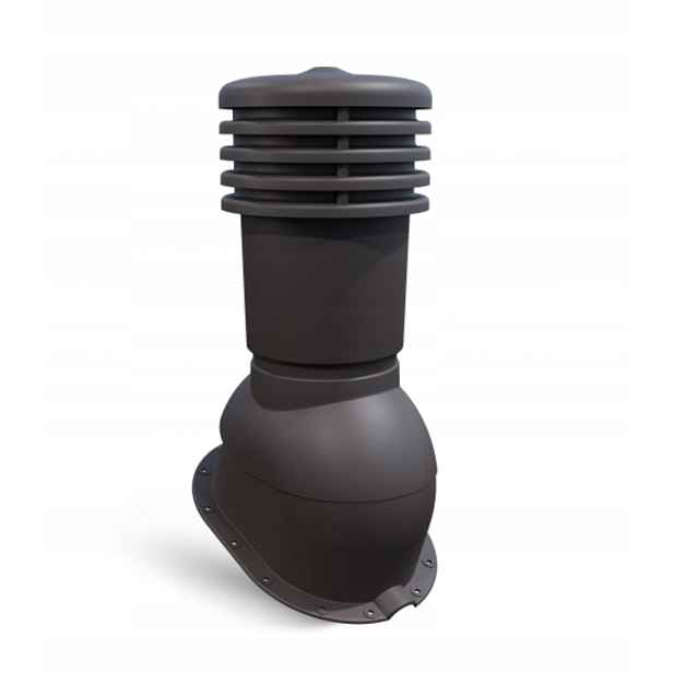 Větrací komín pro plechovou střešní krytinu ⌀150 mm Ventos X M11 Bronz 8019