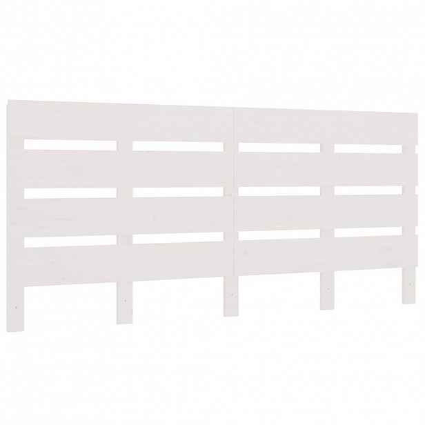 vidaXL Čelo postele bílé 200 x 3 x 80 cm masivní borovice