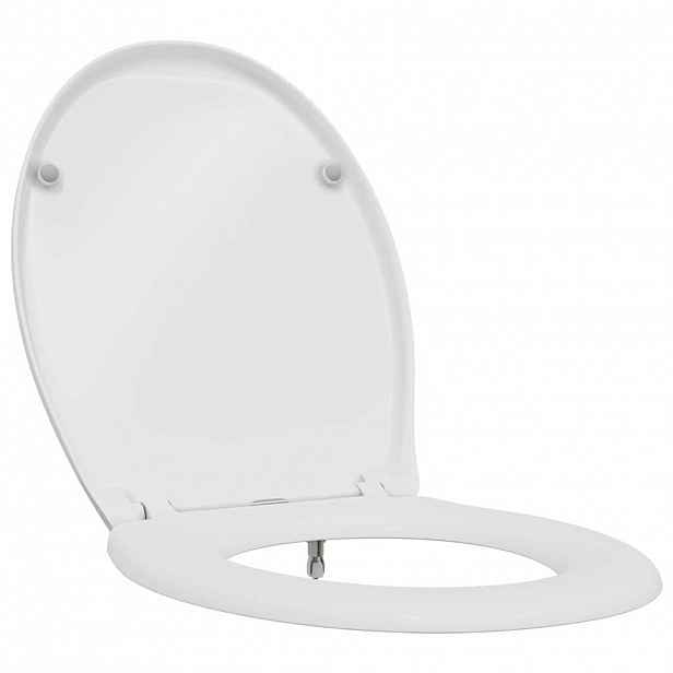 vidaXL Toaletní prkno Bílá 47 x 37 x 4 cm Duroplast
