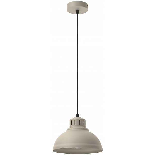 Závěsná lampa Sven Béžová Kovové stínítko s minimalistickým designem