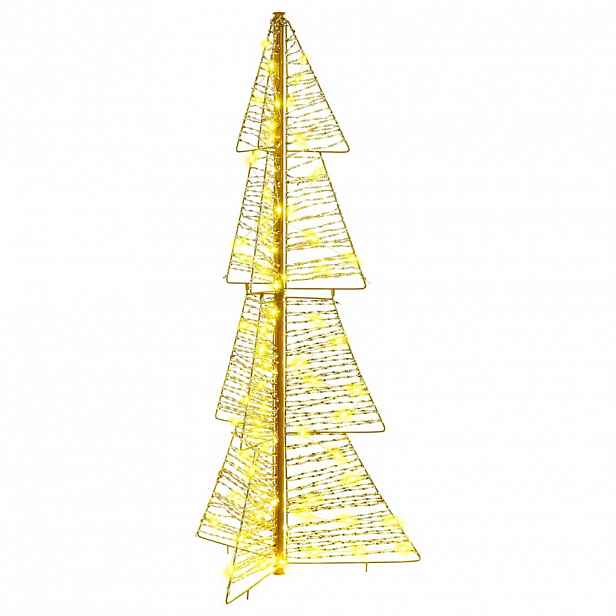 vidaXL Vánoční stromeček 100 LED Teplá bílá 120 cm PET
