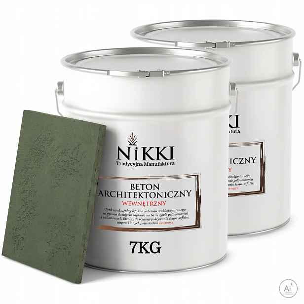 Dekorativní omítka se strukturou Betonu Vnitřní 2 x 7 kg Zelená Tmavá F466