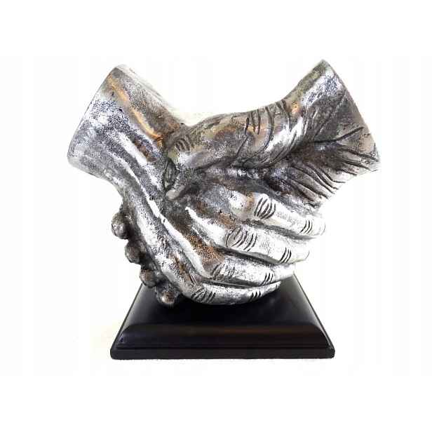 Figurka Stisk ruky Aluminium Soška trofej