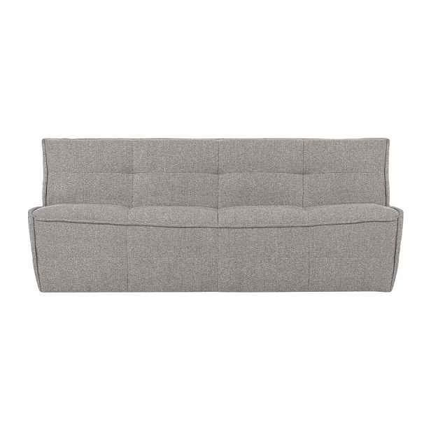 Světle šedá pohovka z textilie bouclé 204 cm Cluster – vtwonen