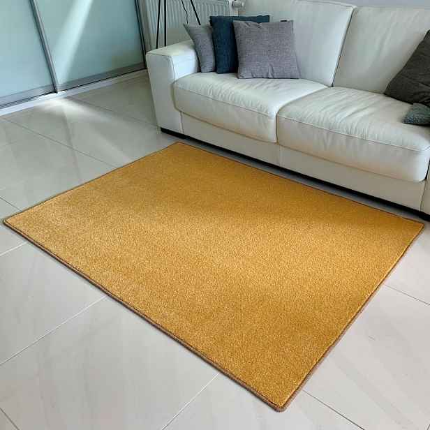 Vopi Kusový koberec Eton lux žlutá, 60 x 110 cm