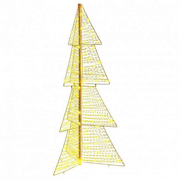 vidaXL Vánoční stromeček 160 LED Teplá bílá 150 cm PET